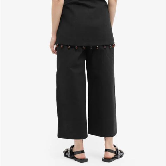 Ganni Cropped Wide-leg Suiting Pants 34 \ US 2 - Picture 10 of 10